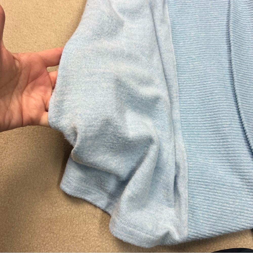 Haven Well Within Sweater Womens XS Light Blue Open Front Cardigan Pockets - Picture 7 of 8